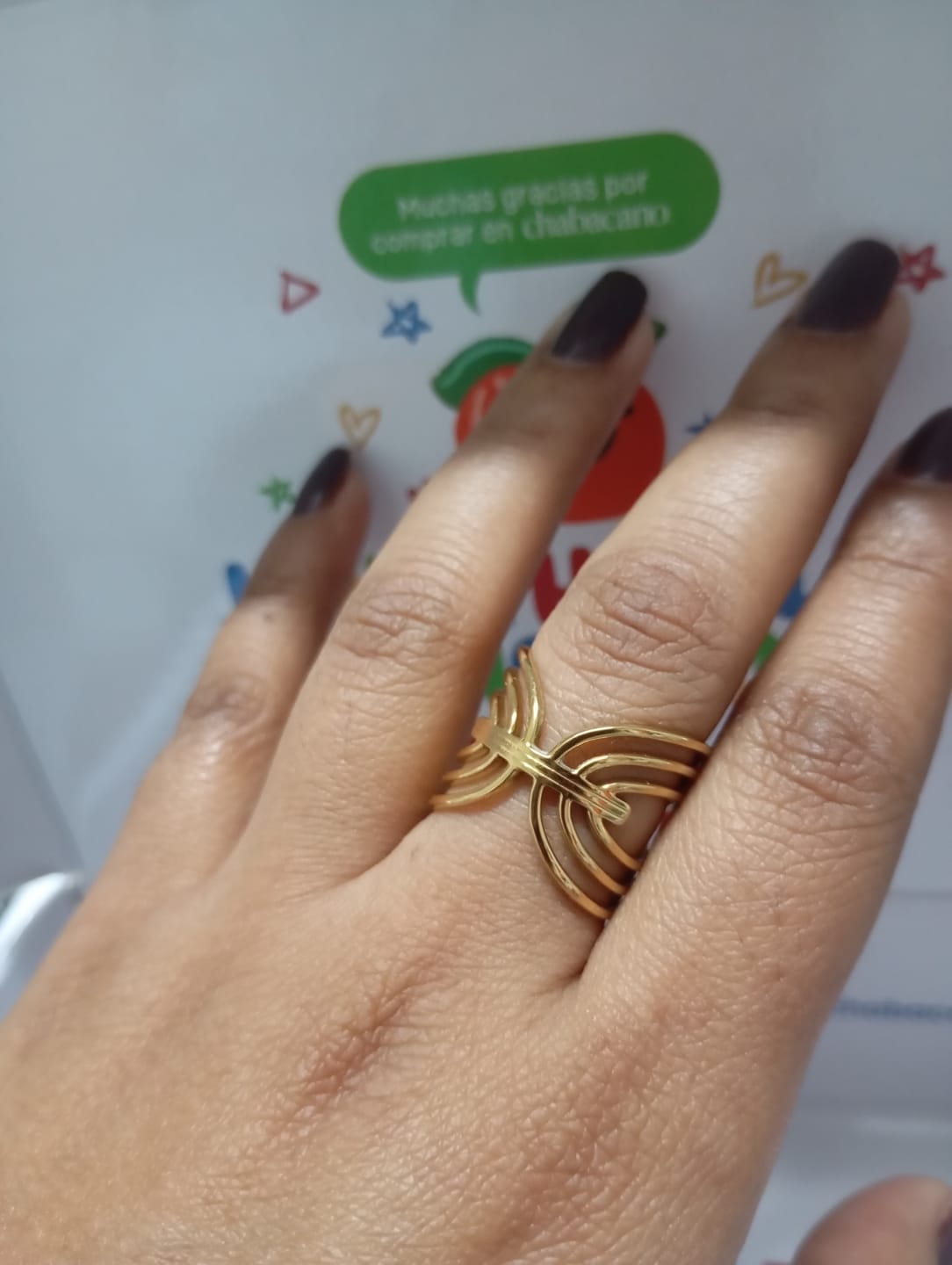 Customer photo review of Anillo Ajustable Darius