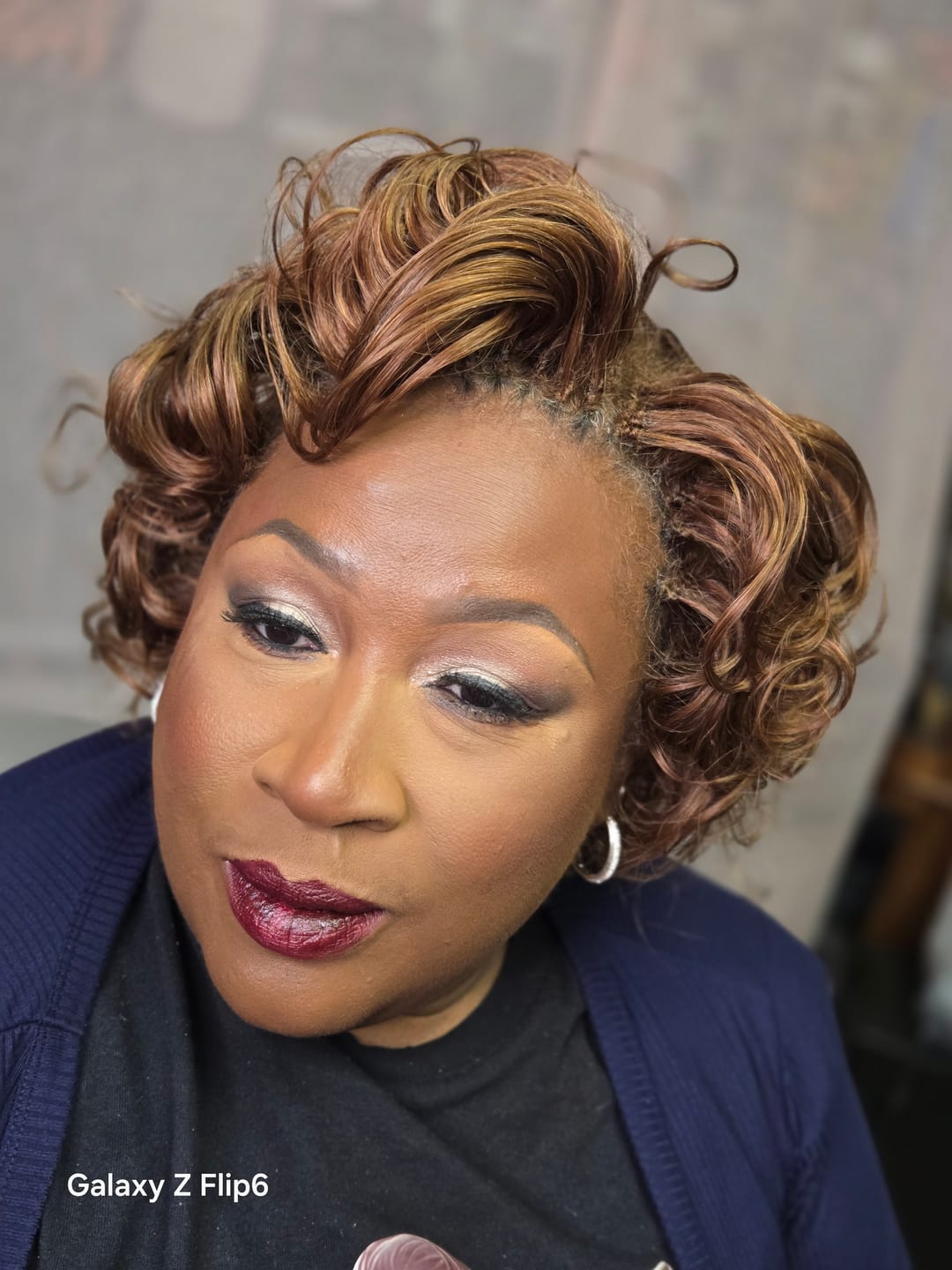 Customer photo review of #30 Light Brown Body Wave Bulk Human Braiding Hair