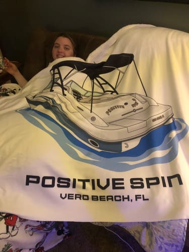 Customer photo review of Custom Fleece Blanket