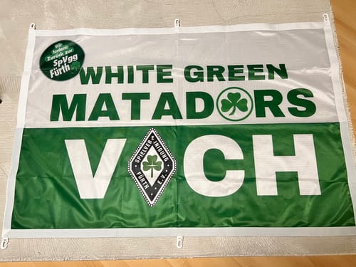 Customer photo review of Fahne inkl. Druck