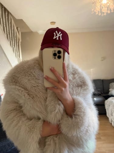 Customer photo review of Jenna Faux Fur Coat