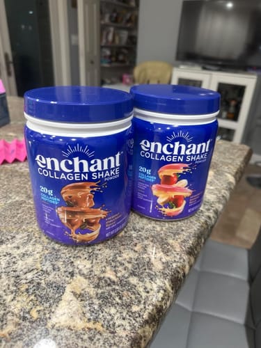 Customer photo review of Caramel Macchiato Collagen Peptides Shake powder