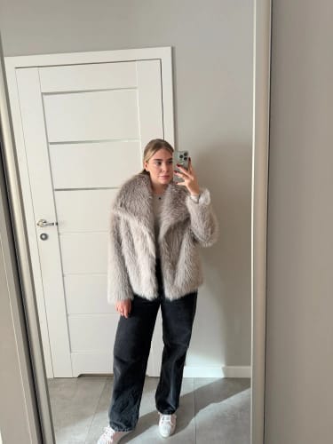 Customer photo review of Jenna Faux Fur Coat