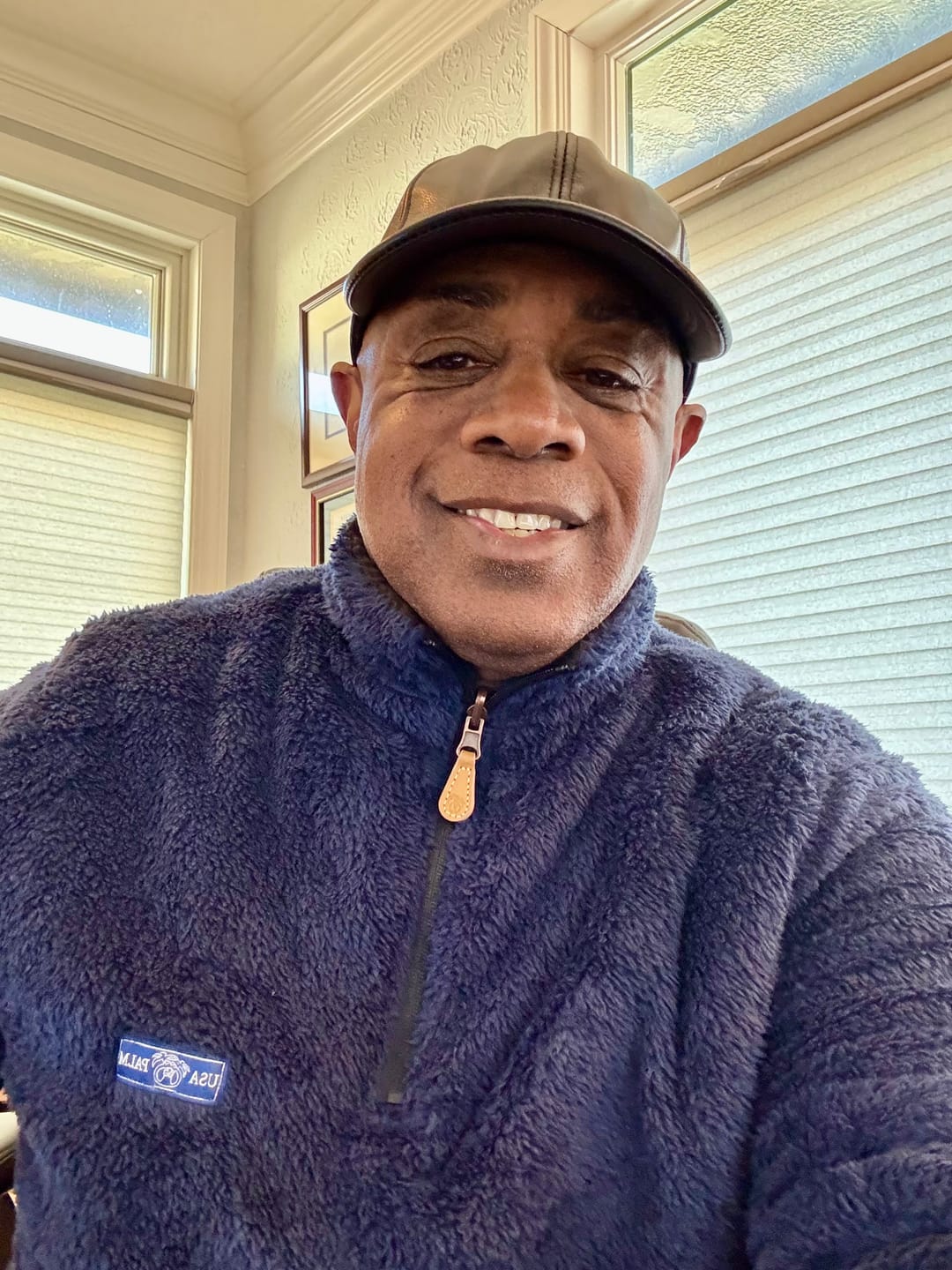 Customer photo review of Reversible Double Sherpa 1/4 Zip