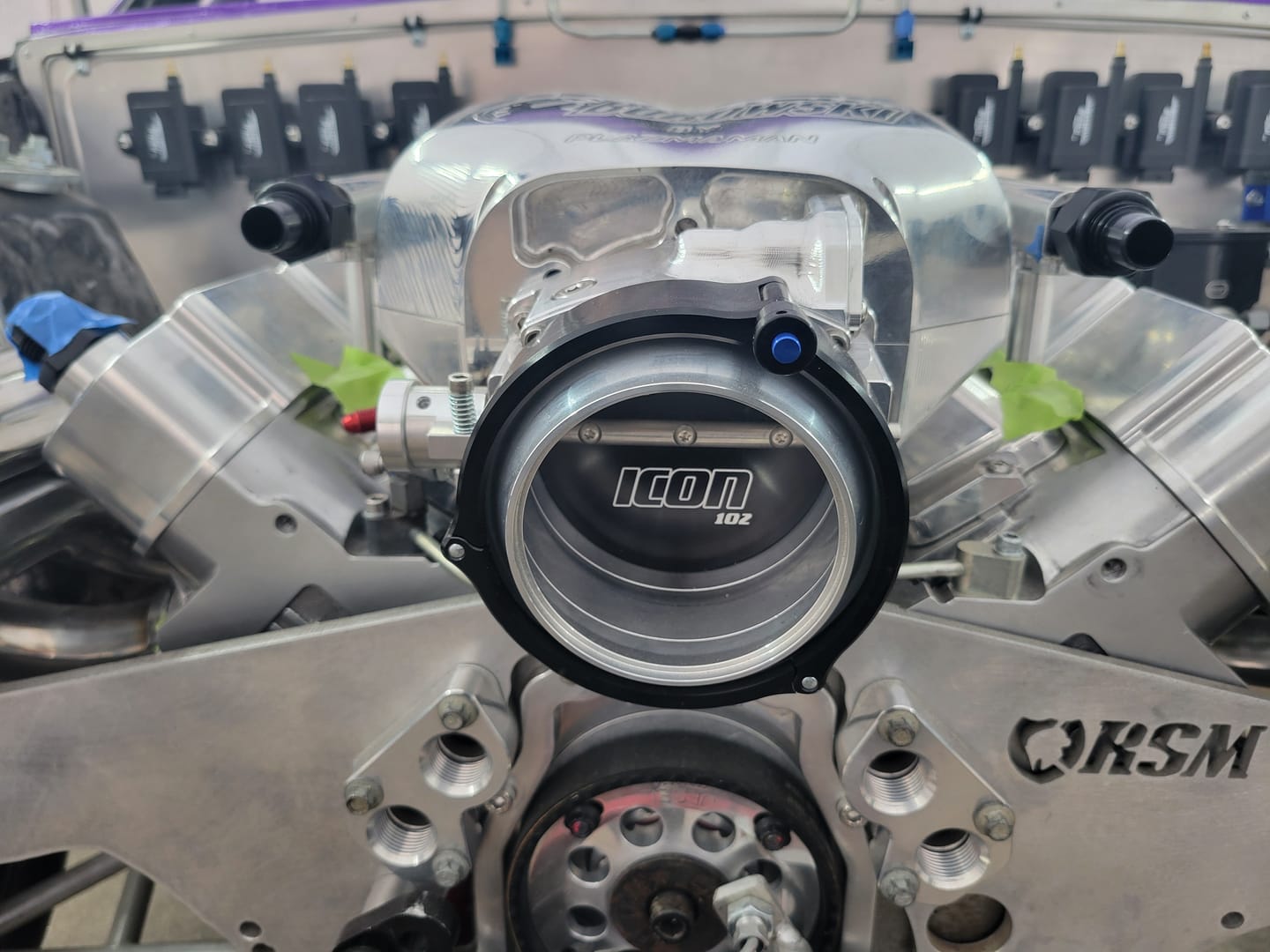 Customer photo review of ICON 102/105mm Throttle Body w/ Mechanical Linkage Bare Finish