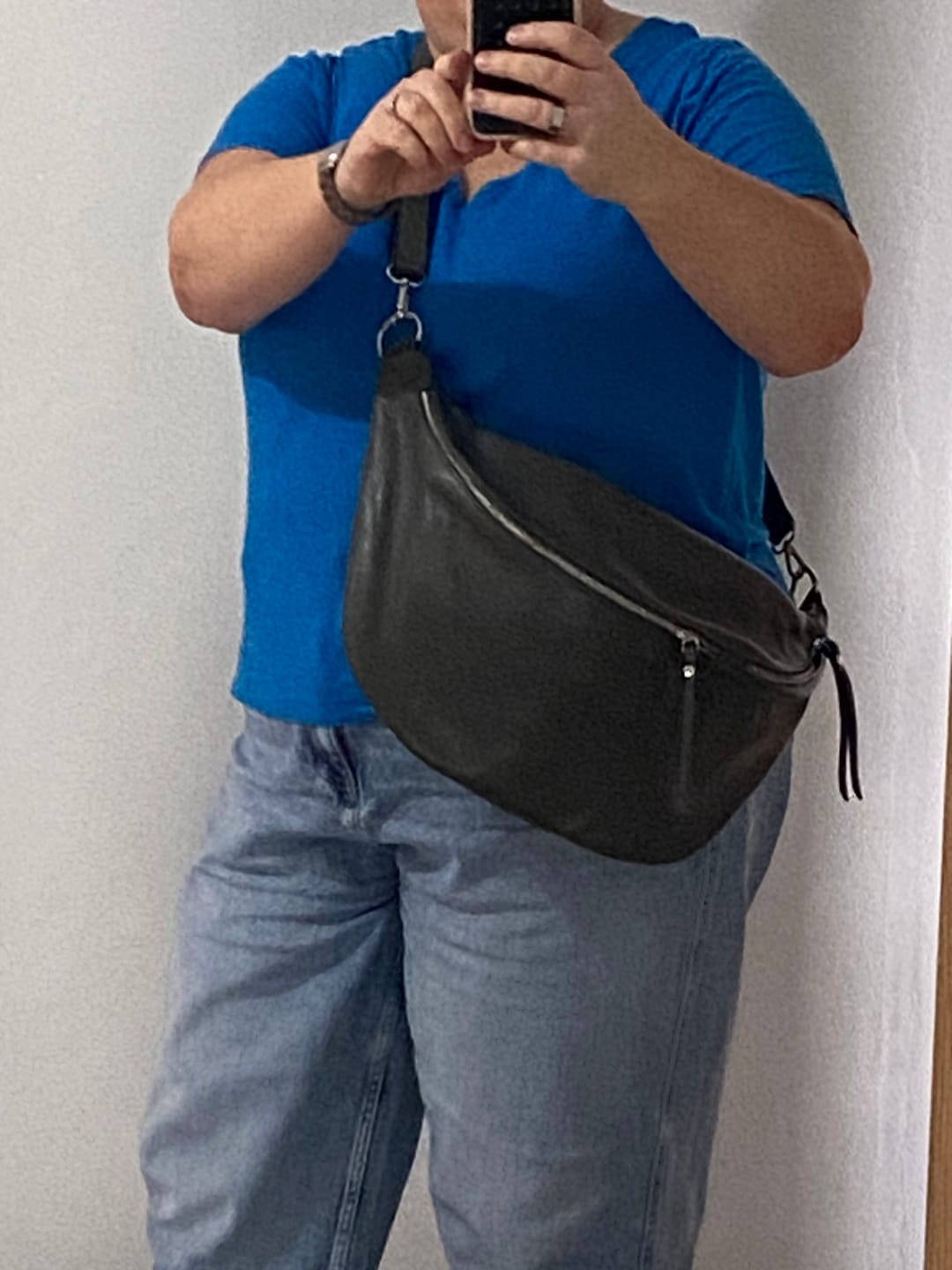 Customer photo review of Emilia Large Crossbody Waist Bag