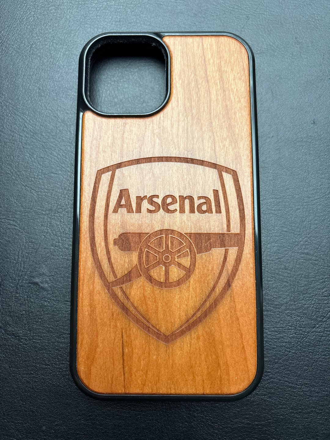 Customer photo review of Arsenal FC® - Wooden Phone Case (MagSafe Compatible)