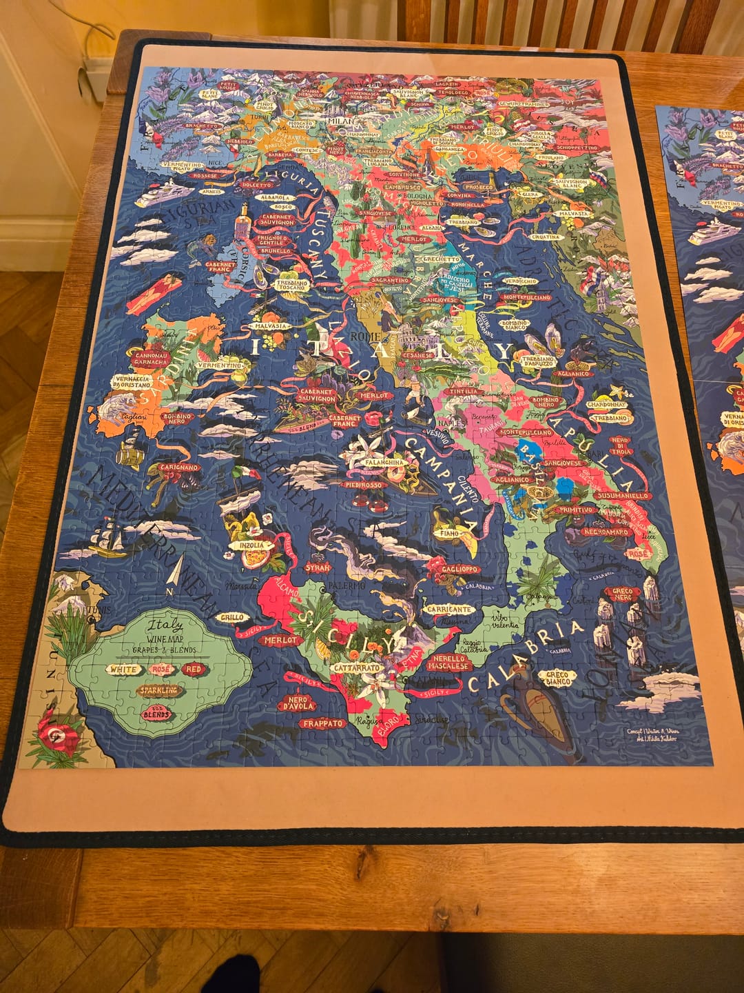 Customer photo review of Wine Puzzle - Italy