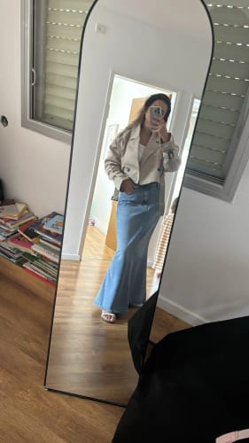 Customer photo review of Blair Cropped Trenchcoat