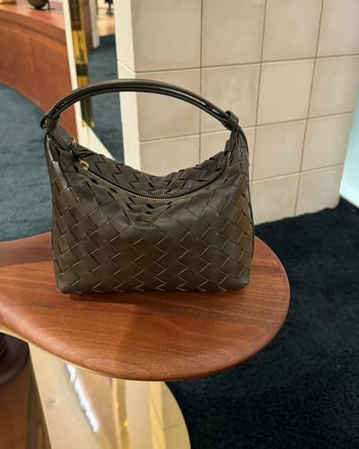 Customer photo review of Mica Mini Woven Bag