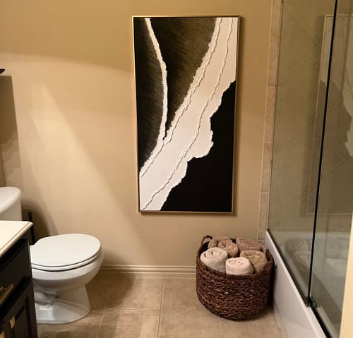 Customer review photo for Plaster Art Texture Painting #SG224