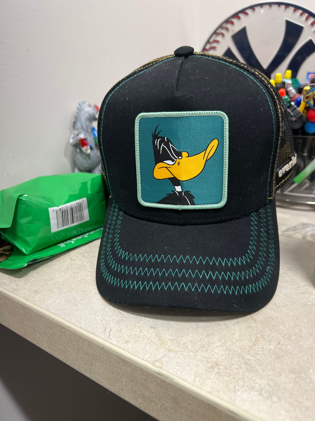Customer photo review of OVERLORD X Looney Tunes: Daffy Duck Trucker Cap