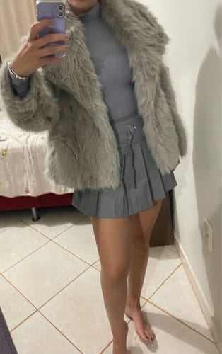 Customer photo review of Jenna Faux Fur Coat