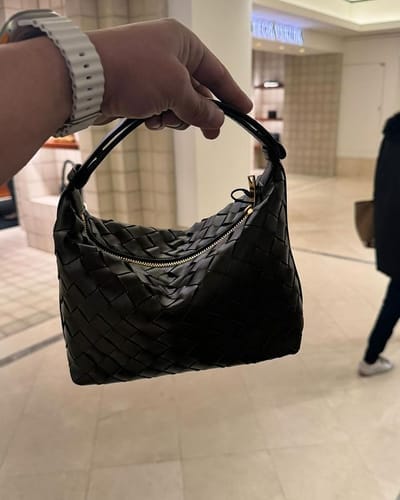 Customer photo review of Mica Mini Woven Bag