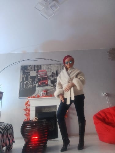 Customer photo review of Grace Faux Fur Coat