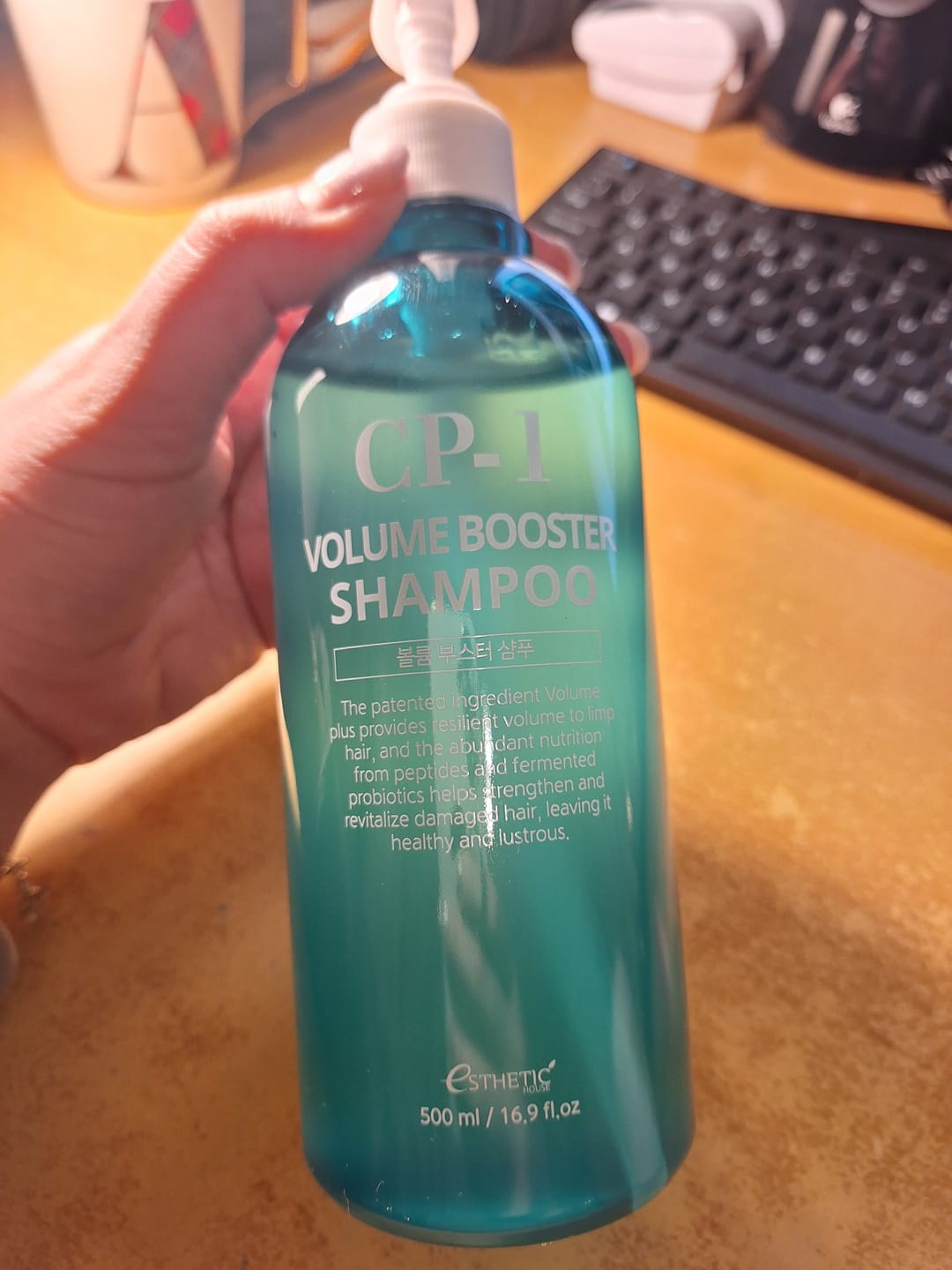 Customer photo review of Šampūns apjoma piešķiršanai matiem CP-1 Volume Booster Shampoo