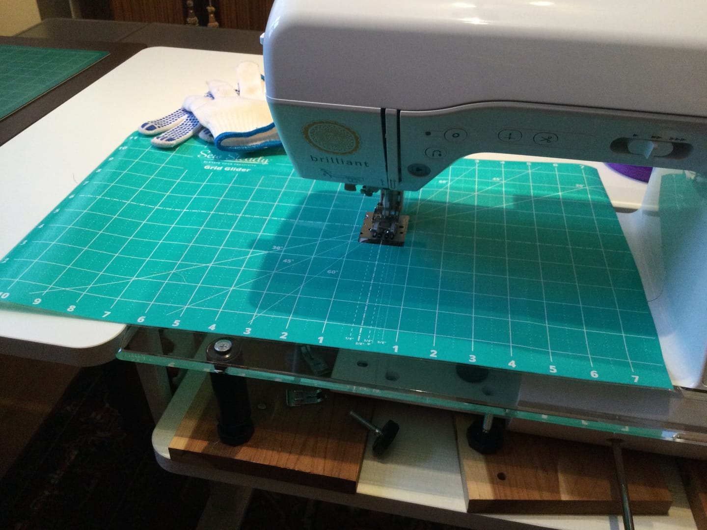 Customer photo review of Grid Gliders - Sew Steady