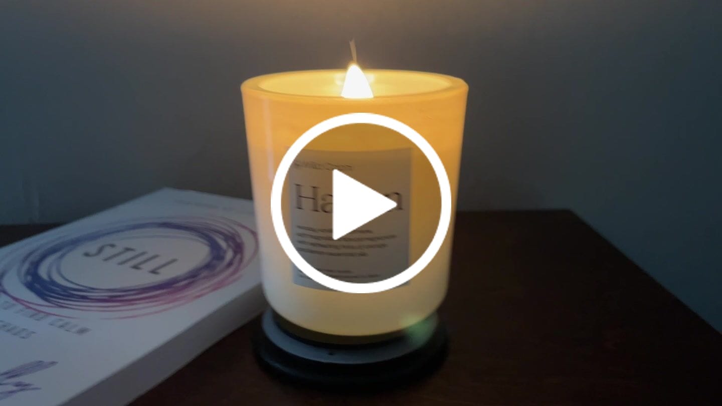 Customer video review of Haven Candle