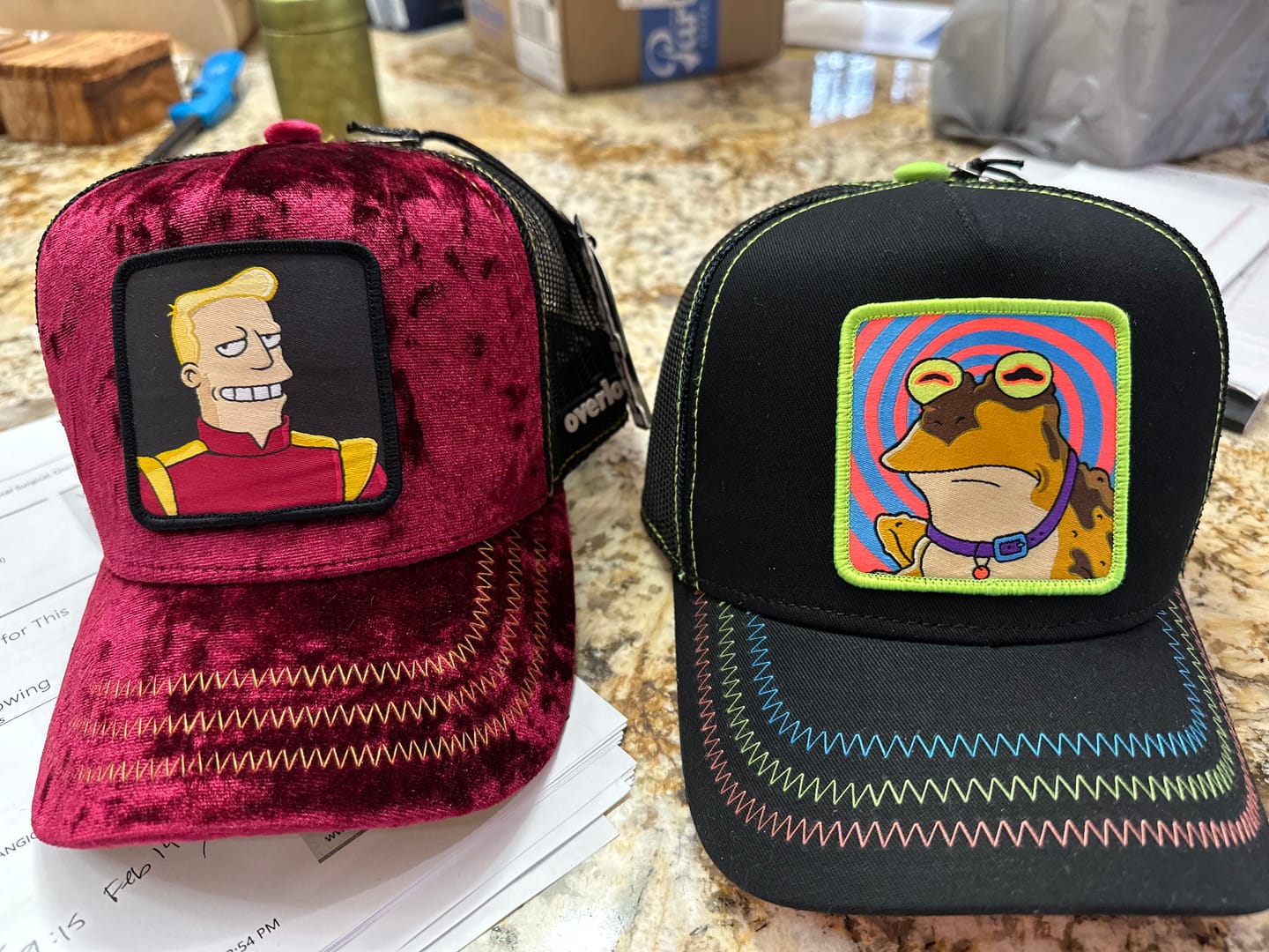 Customer photo review of OVERLORD X Futurama: Hypnotoad Trucker Cap