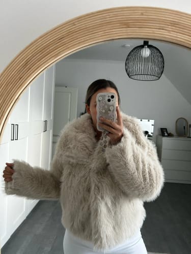 Customer photo review of Jenna Faux Fur Coat