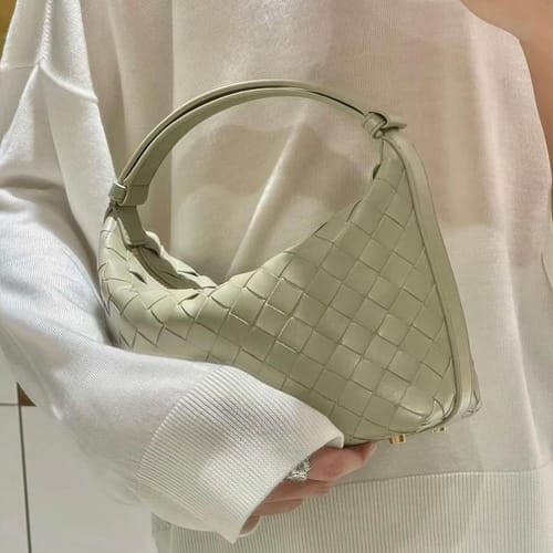 Customer photo review of Mica Mini Woven Bag