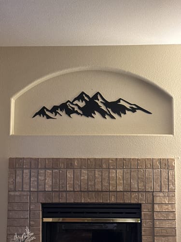 Customer photo review of Mountains - Metal Wall Art