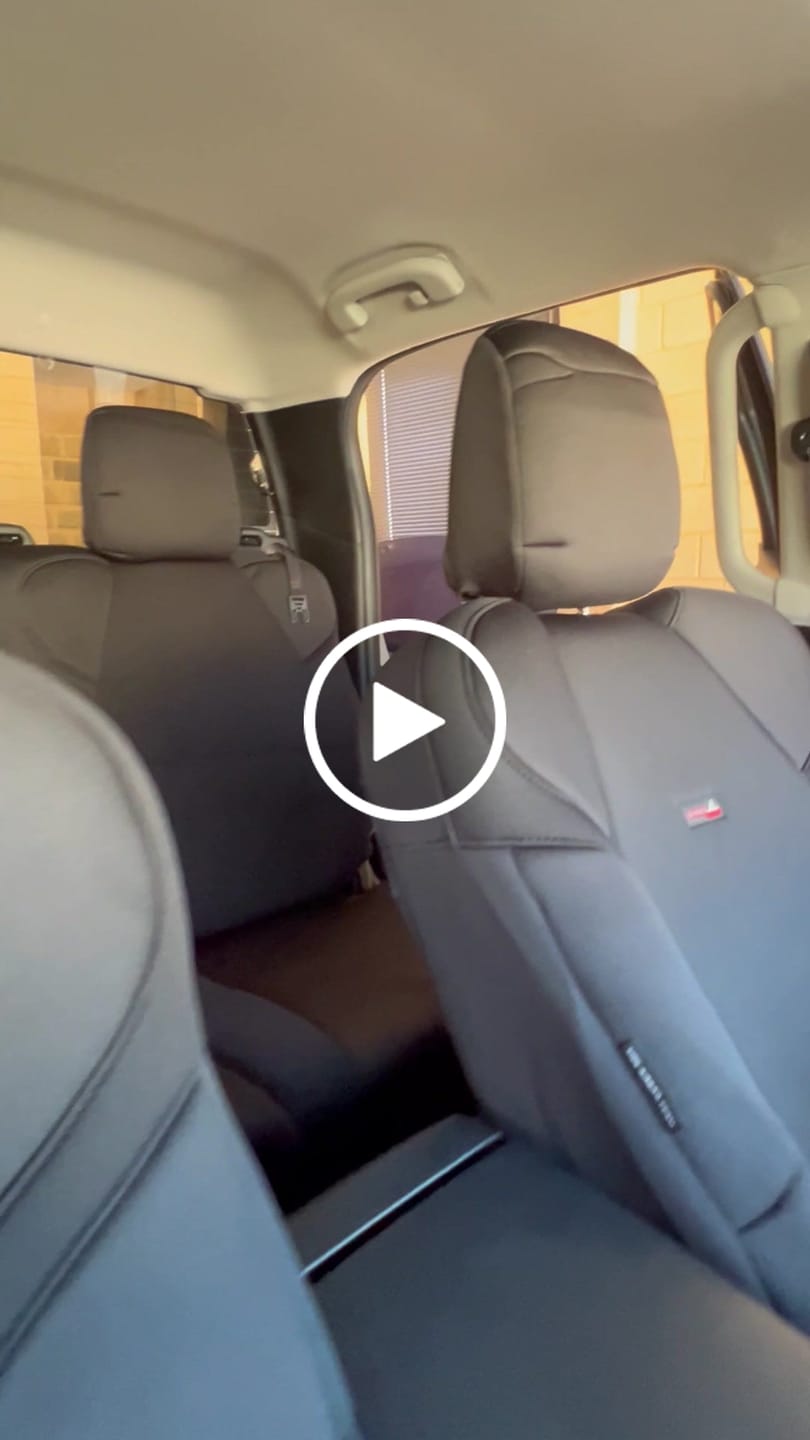 Customer video review of Sharkskin Seat Covers for Isuzu D-MAX SX CREW CAB (07/2020-ON)