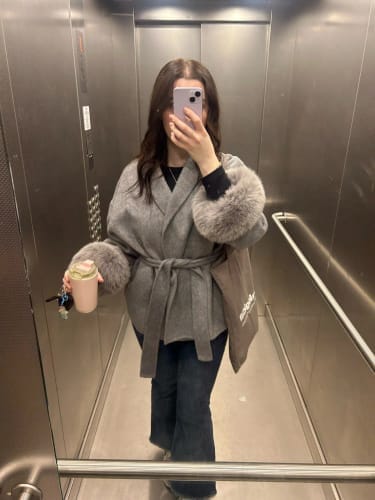 Customer photo review of Grace Faux Fur Coat