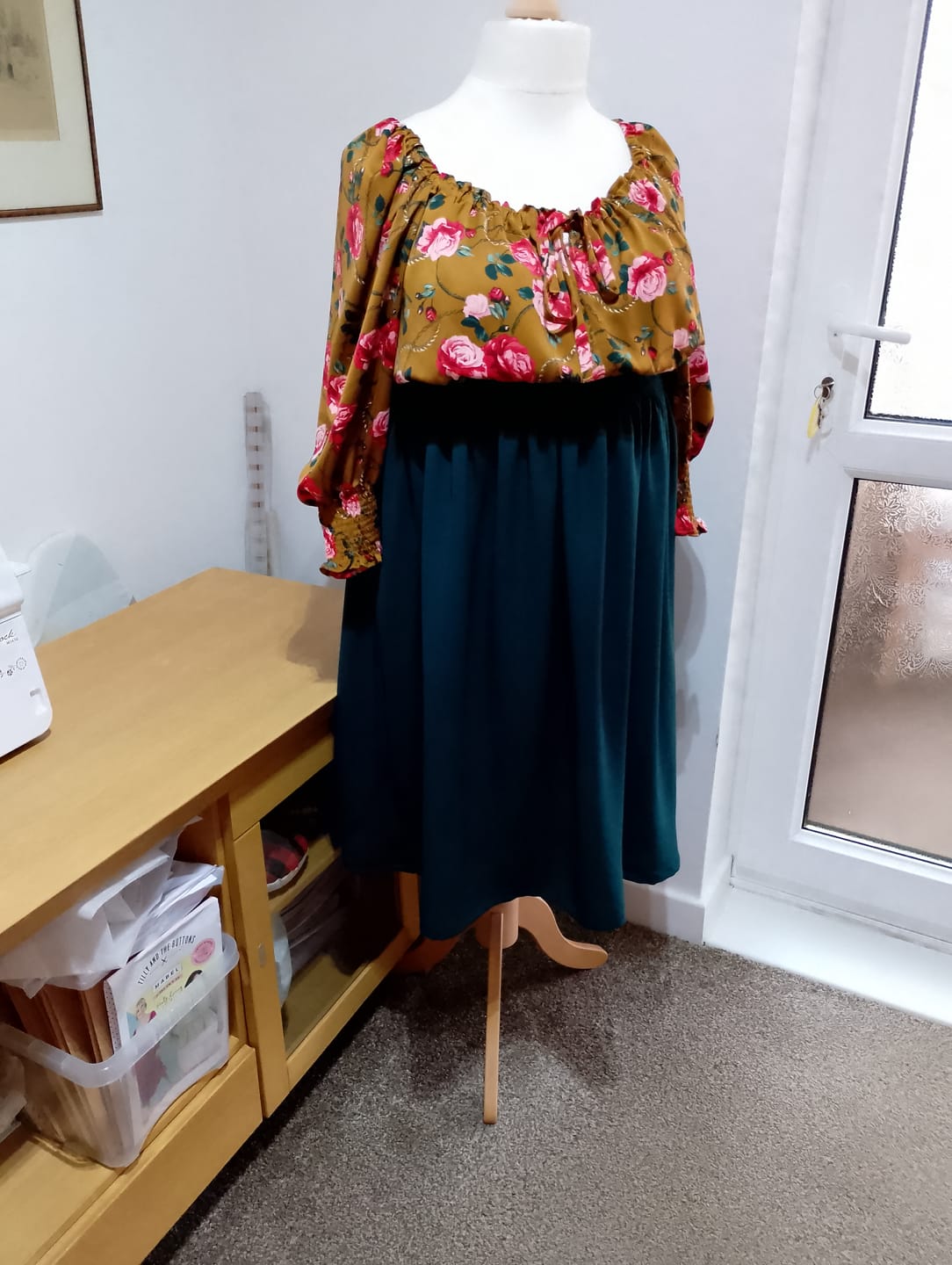 Customer photo review of Plain Bubble Crepe Fabric