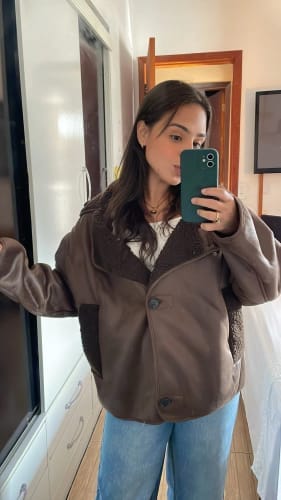 Customer photo review of Laila Faux Leather Jacket