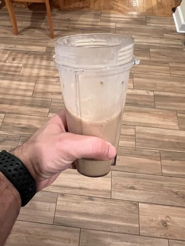 Customer photo review of Caramel Macchiato Collagen Peptides Shake powder