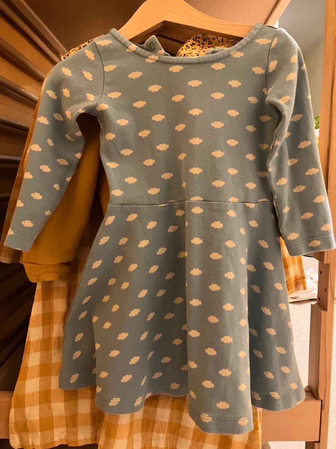 Customer photo review of Fluffy Cloud Long Sleeve Spinny Dress