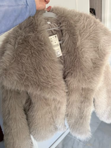 Customer photo review of Jenna Faux Fur Coat