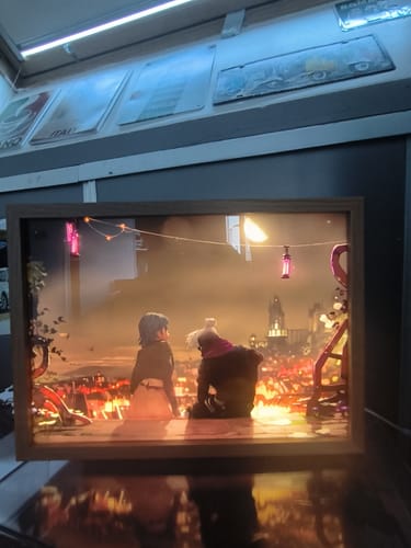 Customer photo review of Arcane: League of Legends Jinx & Ekko Parallel Timeline Anime LED Light Box Photo Frame