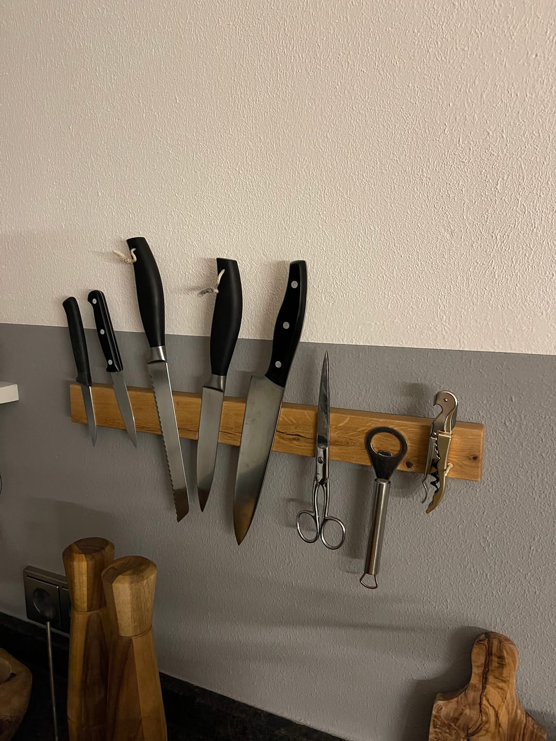 Customer photo review of Magnet Messerleiste CULTRO aus Holz
