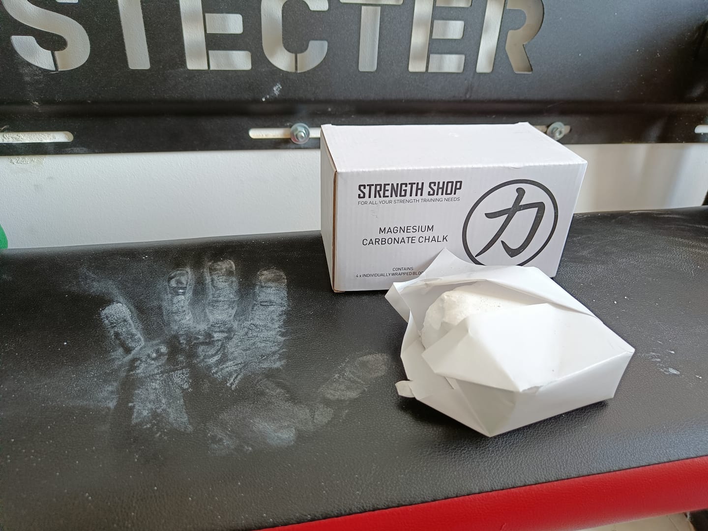Customer photo review of Magnesium Carbonate Chalk - Case of 4 Blocks