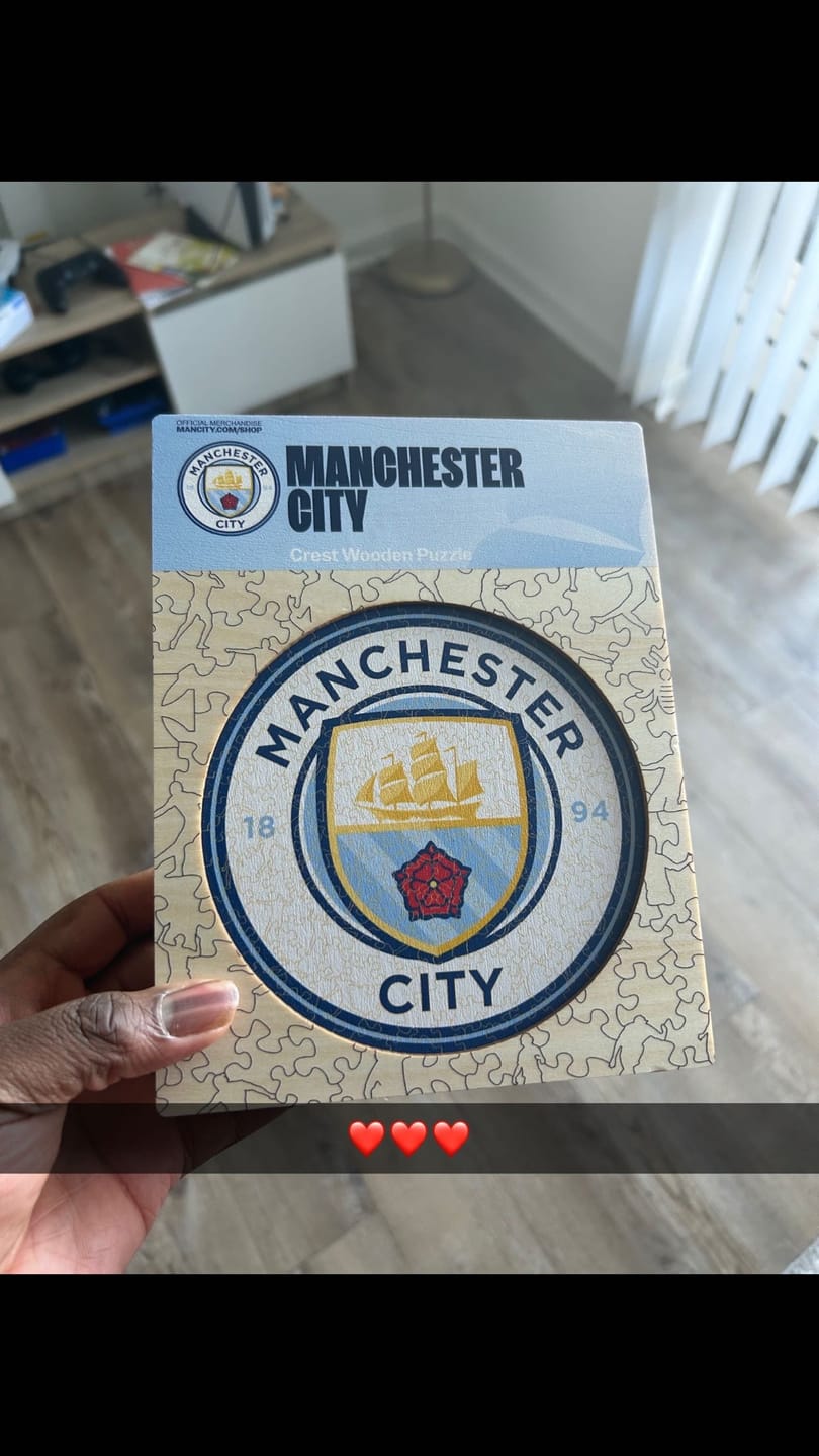 Customer photo review of Manchester City FC® Logo - Wooden Puzzle