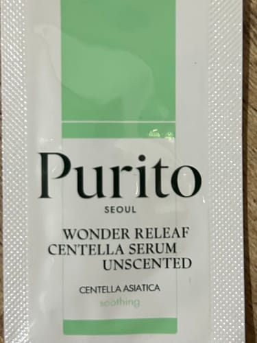 Customer photo review of Wonder Releaf Centella Serum Unscented 2mL