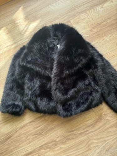 Customer photo review of Jenna Faux Fur Coat