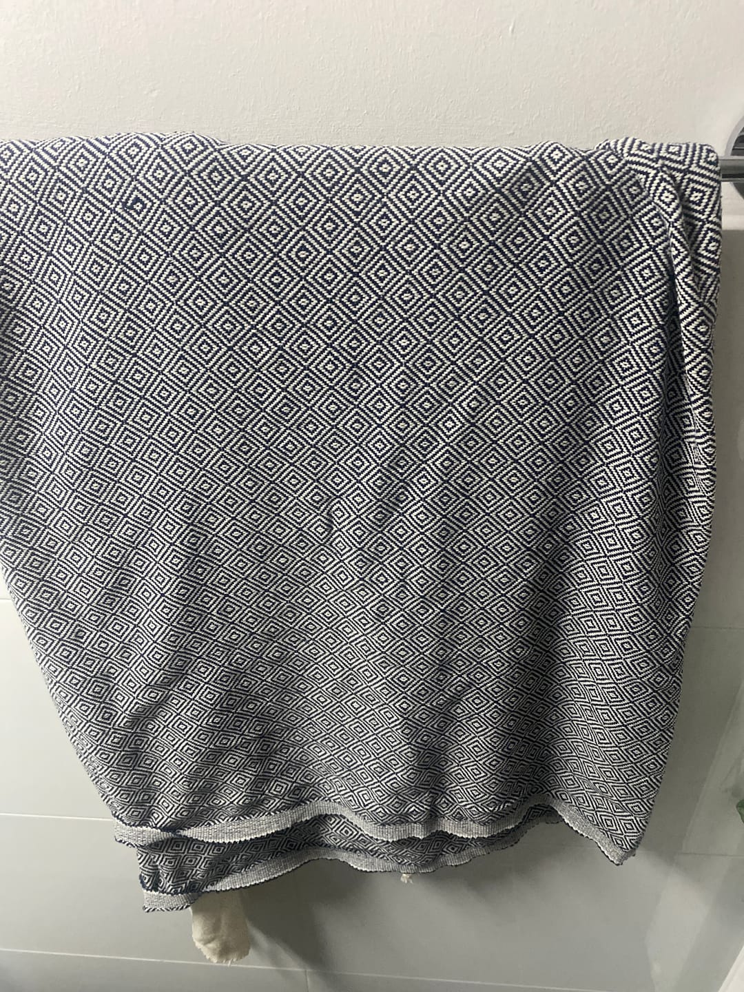Customer photo review of OTTO BLUE Handgewebtes Hamamtuch - Schnelltrocknend, Vielseitig, Umweltfreundlich