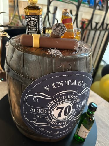 Customer photo review of 20 cm Pre-cut Circle Custom Edible Icing Image