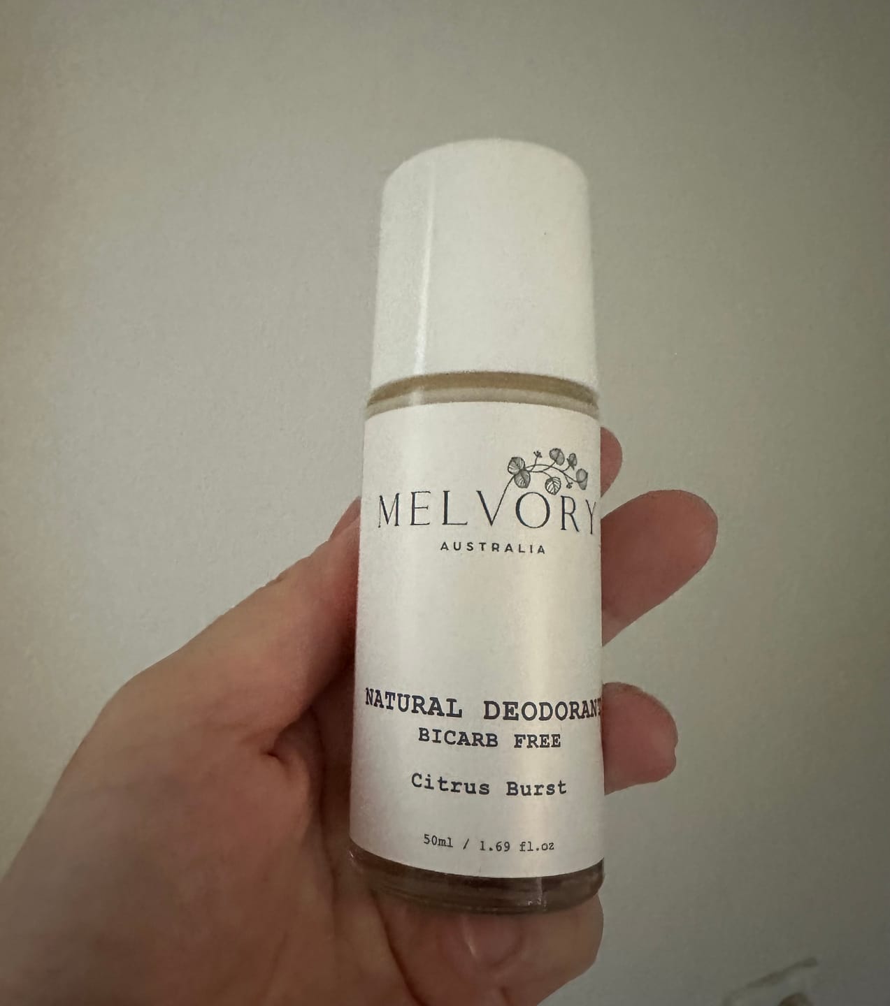 Customer photo review of Natural Deodorant Bicarb Free Citrus Burst
