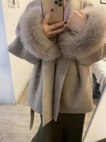 Customer photo review of Grace Faux Fur Coat
