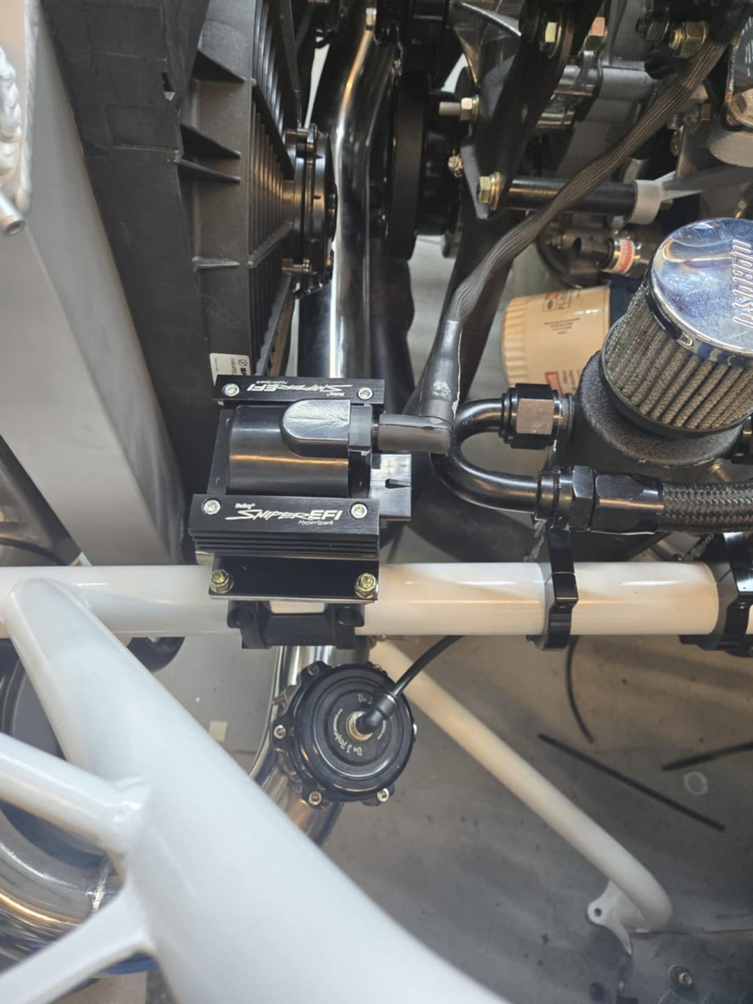 Customer photo review of Motion Raceworks 1.625" (1 5/8") Roll Bar Mount 18-12003