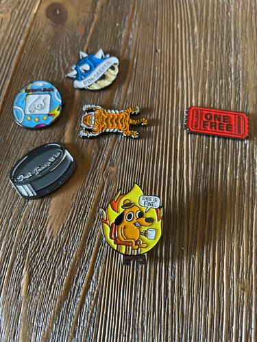 Customer photo review of This is Fine - Ball Marker