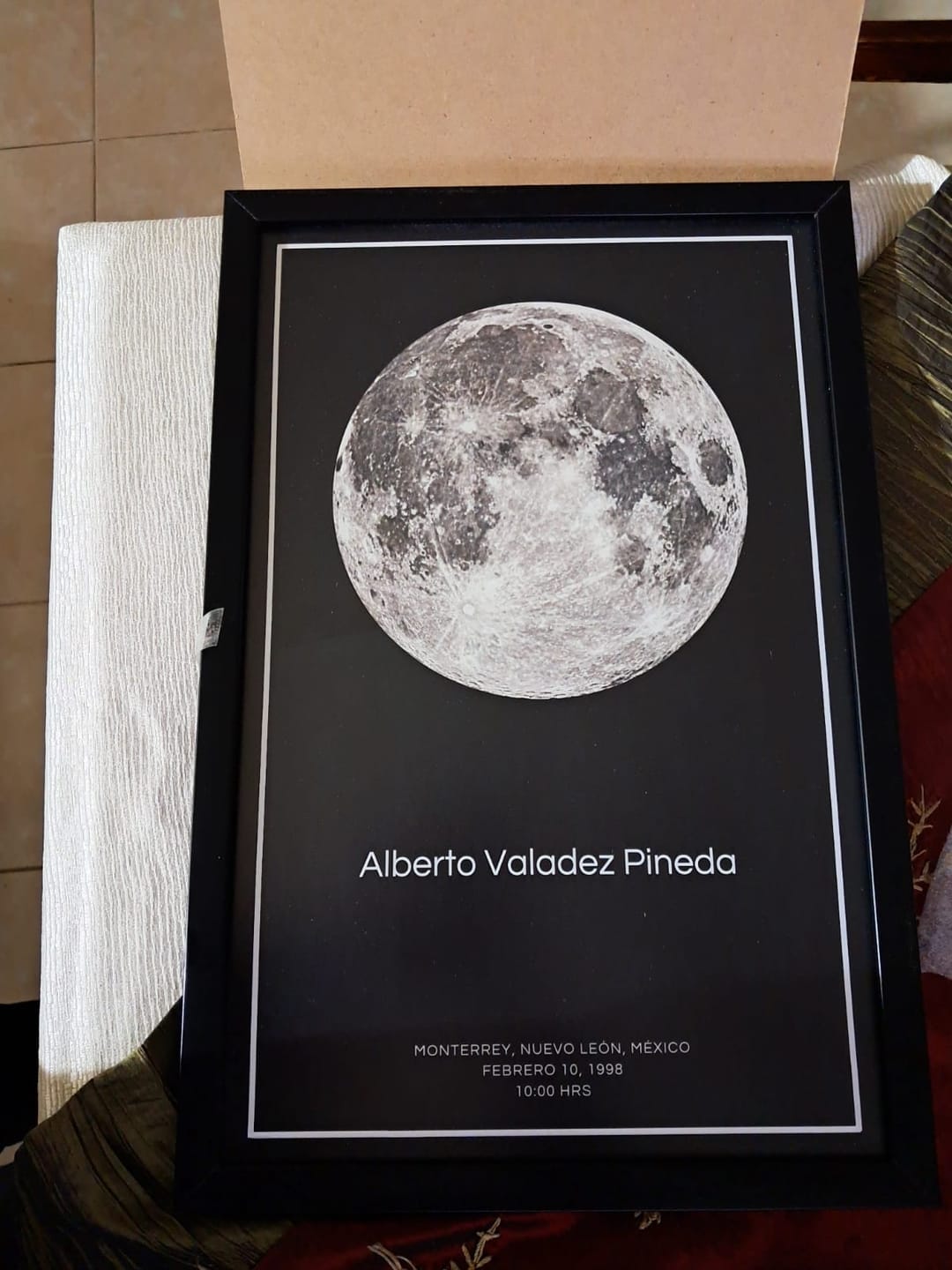 Customer photo review of Mapa Estelar Sencillo