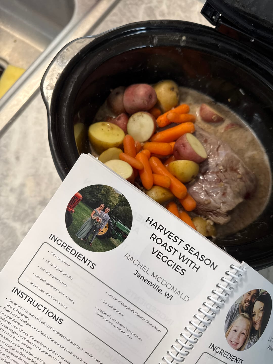 Customer photo review of The Farm Wife Slow Cooker Cookbook
