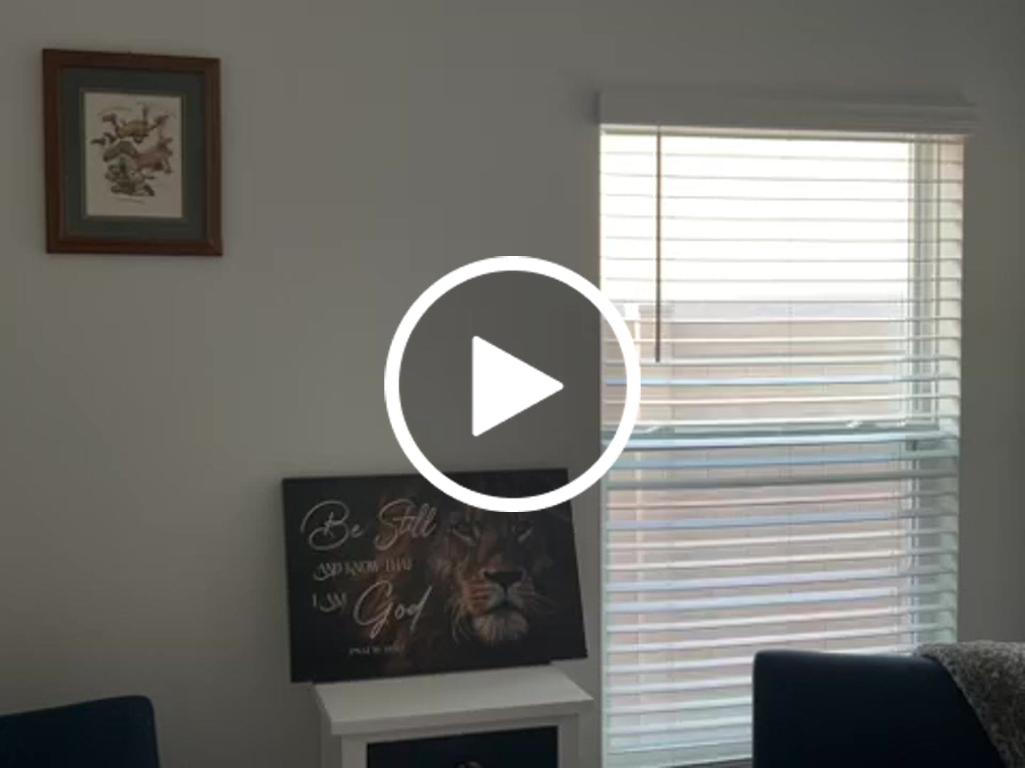 Customer video review of Be Still And Know That I Am God, Lion Of Judah, Christian Wall Art Canvas