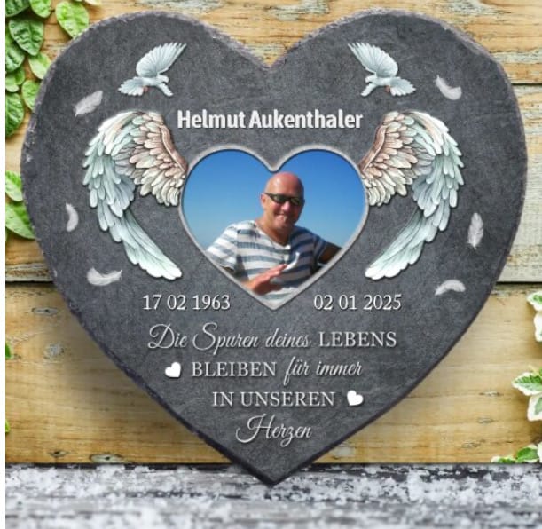 Customer photo review of Du fehlst uns so sehr ... - Individuelle Schieferplatte