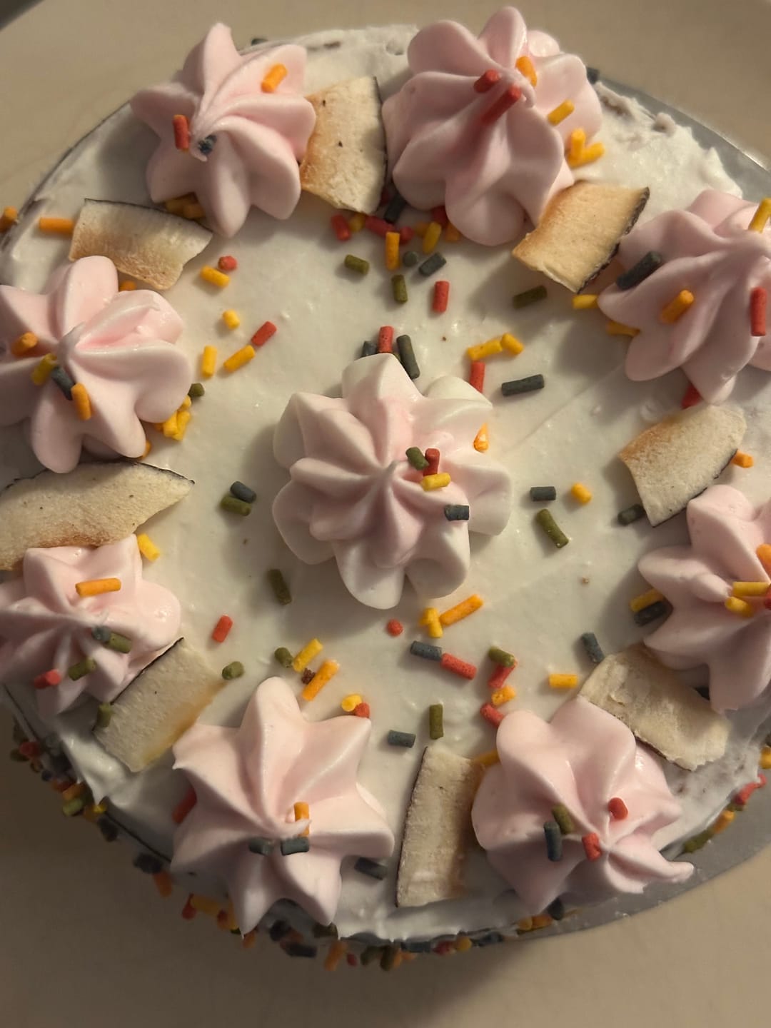 Customer photo review of Keto Cloud Coconut Chaffle Cake: Dairy-Free Nut-Free